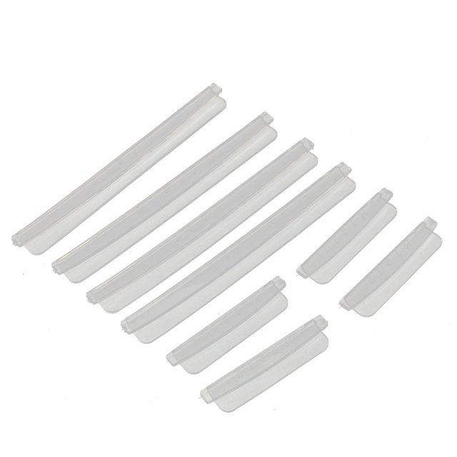 Protecteurs de Bordure de Porte Automobile en Plastique Transparent 8 en 1