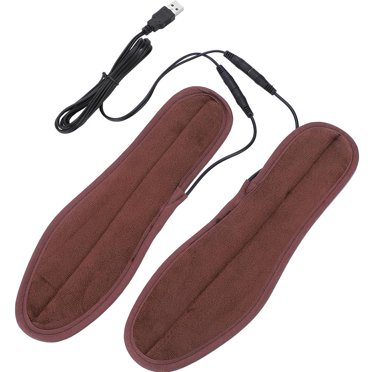 Yosoo Semelle Chaude, Semelles Chauffantes pour Chaussures, Semelles Chauffantes Électriques pour Chaussures Confortables Chauffe-Pieds Contrôleur de Température