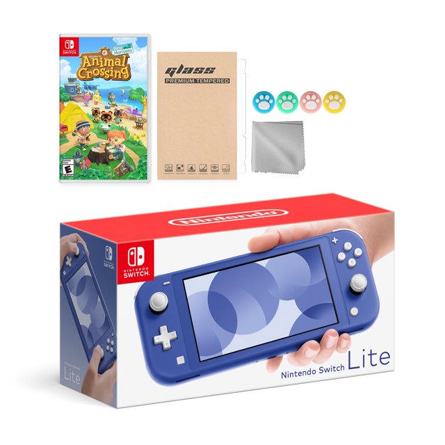 Nintendo Switch Lite Bleu, Animal Crossing : New Horizons et Accessoires Mytrix