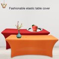 thumbnail image 2 of Table Cover Solid Color Stretchable Polyester Banquet Events Desk Cloth for Wedding, 2 of 7