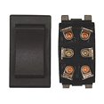 thumbnail image 3 of Diamond Group DG12956VP Slide Out Switch  Momentary Switch; Double Pole Double Throw; 6 Pin Terminal; Inline Connector; 0.96 Inch Width x 1.71 Inch Height; 10 Amp/ 125 Volt AC; Black; 1 Per Card, 3 of 4