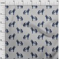 thumbnail image 2 of oneOone Cotton Poplin Fabric Horse Block Decor Fabric Printed BTY 42 Inch Wide, 2 of 4