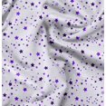 thumbnail image 1 of Soimoi Purple polyester Crepe Fabric Stars Star Printed Fabric 1 Yard 52 Inch Wide, 1 of 6