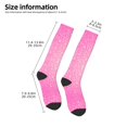 thumbnail image 2 of Wukai Breast Cancer Pink Ribbons Awareness for Contrast Color Stockings, Sports Fitness Adult Long Socks, Unisex, 2 of 6