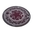 thumbnail image 1 of Transemion 1/2/3/5 Polyester Cartoon Room Rug - Odorless Hypoallergenic Non-skid Particles Skin-friendly Round Carpet White Line Starts 60cm 1 Pc, 1 of 6