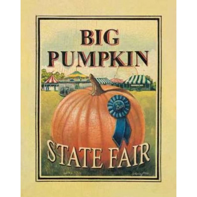 Big Pumpkin Poster Print by Catherine Jones (22 x 28)