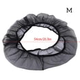 thumbnail image 3 of Birdcage Cover Mesh Elastic Opening Airy Seed Catcher Skirt Soft Ventilated Washable Reusable Netting Guard Protector Black M, 3 of 7