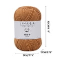 thumbnail image 3 of Fridja 50g Yarn for Crocheting, 4 Strands Of Combed Milk Cotton Easy Yarn for Beginners, Beginner Yarn for Crocheting, Crochet Knitting Yarn, Crochet Yarn for Beginners Crochet DIY Kit Making, 3 of 4