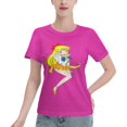 thumbnail image 1 of T-Shirt Basique à Manches Courtes pour Femmes Sailor Moon Aino Minako, 1 of 6