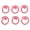 Red, variant on 50PCS Metal Stitch Markers Spiral Markers Multifunctional Crochet Locking Hooks High Strength and Rust Resistance Mark Start and End Stitches with Glossy Metal Stitch Markers