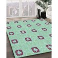 thumbnail image 3 of Ahgly Company Tapis d'Intérieur Lavable en Machine Carré Vert, 8 Pieds Carré, 3 of 7