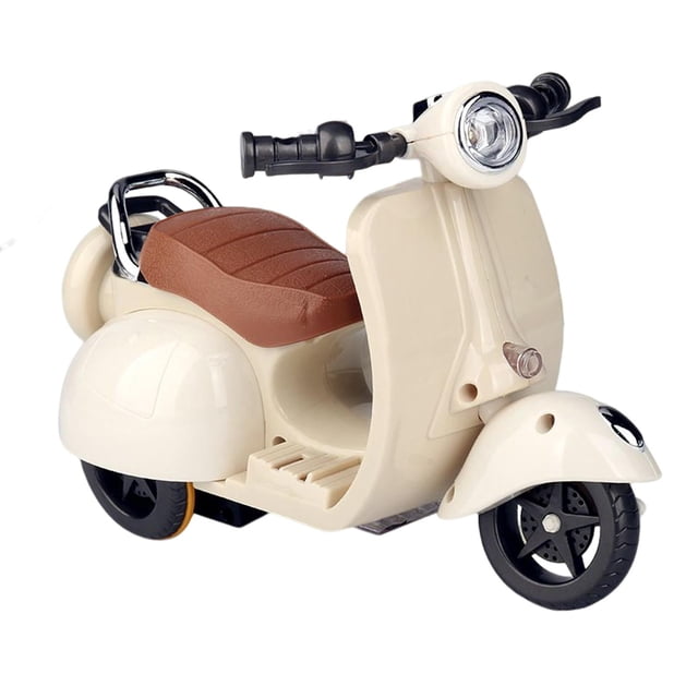 360 Rotating Motorcycle Pet Supplies for Birthday Gift Beige