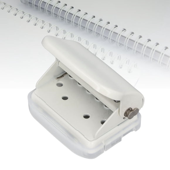 Machine de Reliure à 6 Trous, Capacité de 5 Feuilles, Perforateur de Papier à Feuilles Mobiles pour A4/A5/B5, Machine de Reliure à Peigne pour Sooks, Ordinateurs Portables, Calendrier
