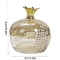 thumbnail image 2 of Elegant Glass Cleaning Container with Pomegranate Design for Home and Bathroom Use Storage Jar, 2 of 7