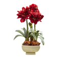 thumbnail image 1 of Nearly Natural Arrangement d'Amarylis avec Vase, Rouge 20 Po x 15 Po x 26 Po, 1 of 3