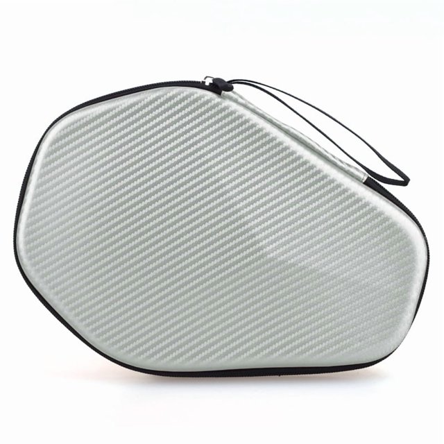 Durable Hard Shell Hexagonal Sports Case for Ping Pong, Badminton & Tennis Rackets - Customizable Logo Printing, North American Market Design, Silver Color, Versatile Storage Solution