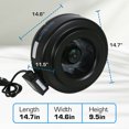thumbnail image 3 of Hurricane 10" Commercial Grade Inline Wall Fan For Ventilation Use (2 Pack), 3 of 12