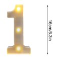 thumbnail image 2 of Illuminated LED Alphabet Letter Light Decorative Marquee Lamp for Birthday Party Wedding Children's Room Home Bar Wall Battery Operated, 2 of 6