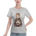 thumbnail image 1 of Women's Basic Short Sleeve T-Shirt Demon Slayer Blade Tanjiro, 1 of 6