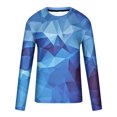 thumbnail image 4 of Meichang T-Shirt à Manches Longues pour Hommes, T-Shirts Graphiques pour Hommes Tendance avec Imprimé 3D d'Illusion d'Optique, T-Shirts Mode à Col Rond pour le Gym à Manches Longues pour Hommes, 4 of 5