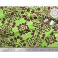 thumbnail image 2 of Soimoi Polyester Crepe Fabric Moroccan Damask Print Fabric by Yard 52 Inch Wide, 2 of 3