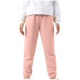 thumbnail image 3 of CHUANK Kids Boys Girls Sweatpants Workout Pants High Waisted Drawstring Trackpants Cinch Bottom Trousers, 3 of 5