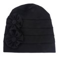 thumbnail image 5 of CEHVOM Women Solid Beading India Hat Muslim Ruffle Chemo Hat Beanie Wrap Cap, 5 of 5