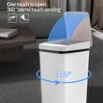 thumbnail image 4 of EGNMCR Bathroom Smart Trash Can Touchless Trash Can With Lid, Intelligent Induction Trash Bin, Large Capacity 12L For Laundry Living Room smart trash can, 4 of 6