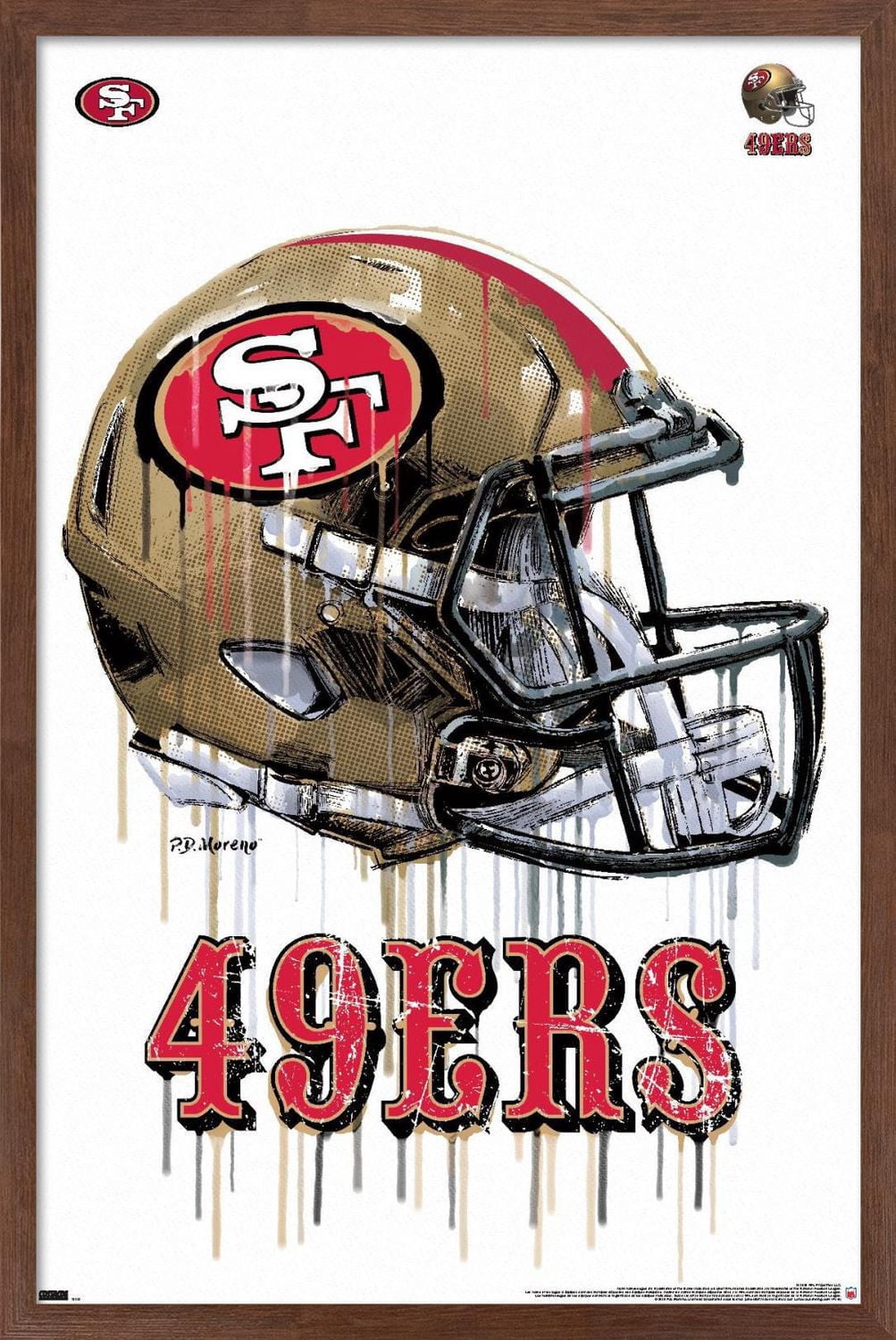 NFL San Francisco 49ers - Casque anti-goutte 20