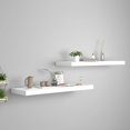 thumbnail image 1 of vidaXL Floating Wall Shelves 2 pcs White 80x23.5x3.8 cm MDF, 1 of 5