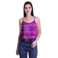 thumbnail image 4 of Moomaya Haut Court à Bretelles Spaghetti Imprimé pour Femmes Cami Tops d'Été, 4 of 5