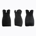 thumbnail image 4 of Fridja Womens Summer Solid Color Slim Hollowing Package Hip Bustier Dress, 4 of 5