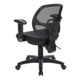 thumbnail image 2 of Ergonomic Task Office Chair with Adjustable Arms in Coal Black, 2 of 7