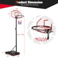 thumbnail image 3 of Costway 7.1FT-8.1FT Adjustable Basketball Hoop System with 2 Nets & Wheels Indoor Outdoor, 3 of 10