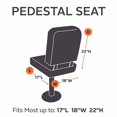 thumbnail image 4 of Boat Seat Cover Ultraviolet Resistant Sleeve Protector Pedestal Pontoon Boat Bench Chair Helm Protective Covers, 4 of 8