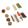 thumbnail image 1 of Hamster Chew Toys Set,Rabbit Toys Teeth Grinding Rabbit Chew Toys Handcraft Rabbit Chews Toys Time-Tested Durability, 1 of 14