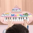 thumbnail image 2 of Pink Mini Keyboard Musical Instrument Toy With Portable Design, Educational Play Activity For Toddlers And Young Children, 2 of 8