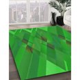 thumbnail image 3 of Ahgly Company Tapis Rectangulaire Lavable en Machine Vert Transitionnel, 7 Pieds x 9 Pieds, 3 of 7