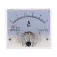 thumbnail image 2 of S SERENABLE Set of 2 DC Analog Ammeter Panel AMP Current Meter DC Amp Meter 64x56x52mm High, 2 of 9