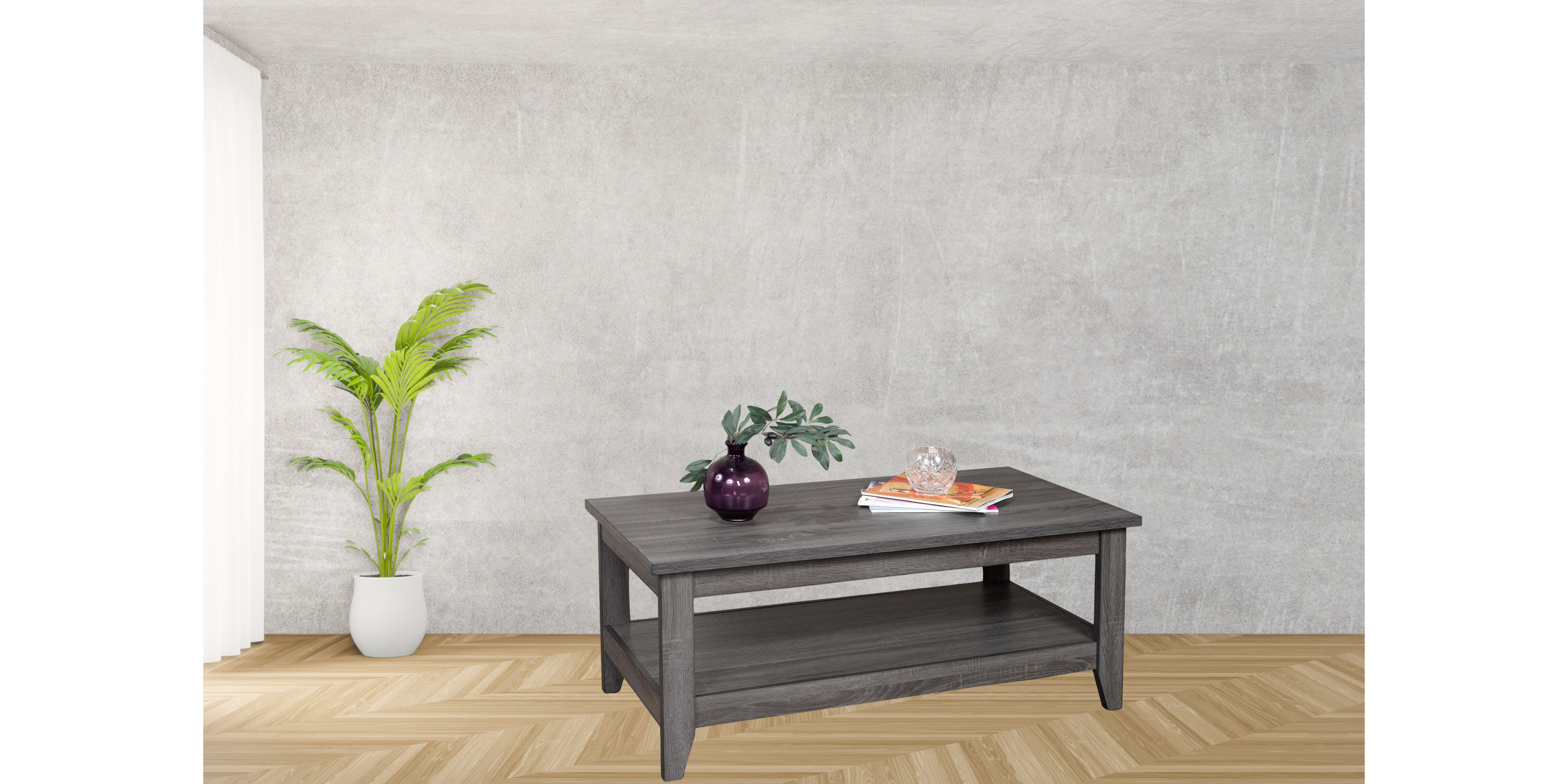 K-Living Agatha MDF Coffee Table for Living Room in Tallisa Oak Finish