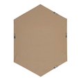 thumbnail image 5 of Kate and Laurel Rhodes Miroir Mural Hexagonal Moderne, Blanc, 31x22 Pouces, 5 of 5