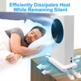 thumbnail image 3 of Vertical Cooling Fan Stand Fit for Xbox Series S Console, Cooler Station with 2 High-Speed Noise Cancelling Fans, 2 USB Ports Charging and Data Syncing, 3 of 9