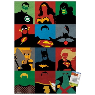 DC Comics - Justice League - Minimalist Wall Poster, 22.375" x 34"