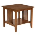 thumbnail image 1 of Sierra Table d'Appoint Mission en Bois Manufacturé Finition Brun Cendré, 1 of 2