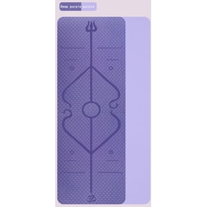 Eco Friendly Yoga Mat Non Slip Fitness Exercise Bicolor Mat Extra Thick High Density Anti-Tear for All Types of Yoga, Pilates & Floor Workouts(72*24")