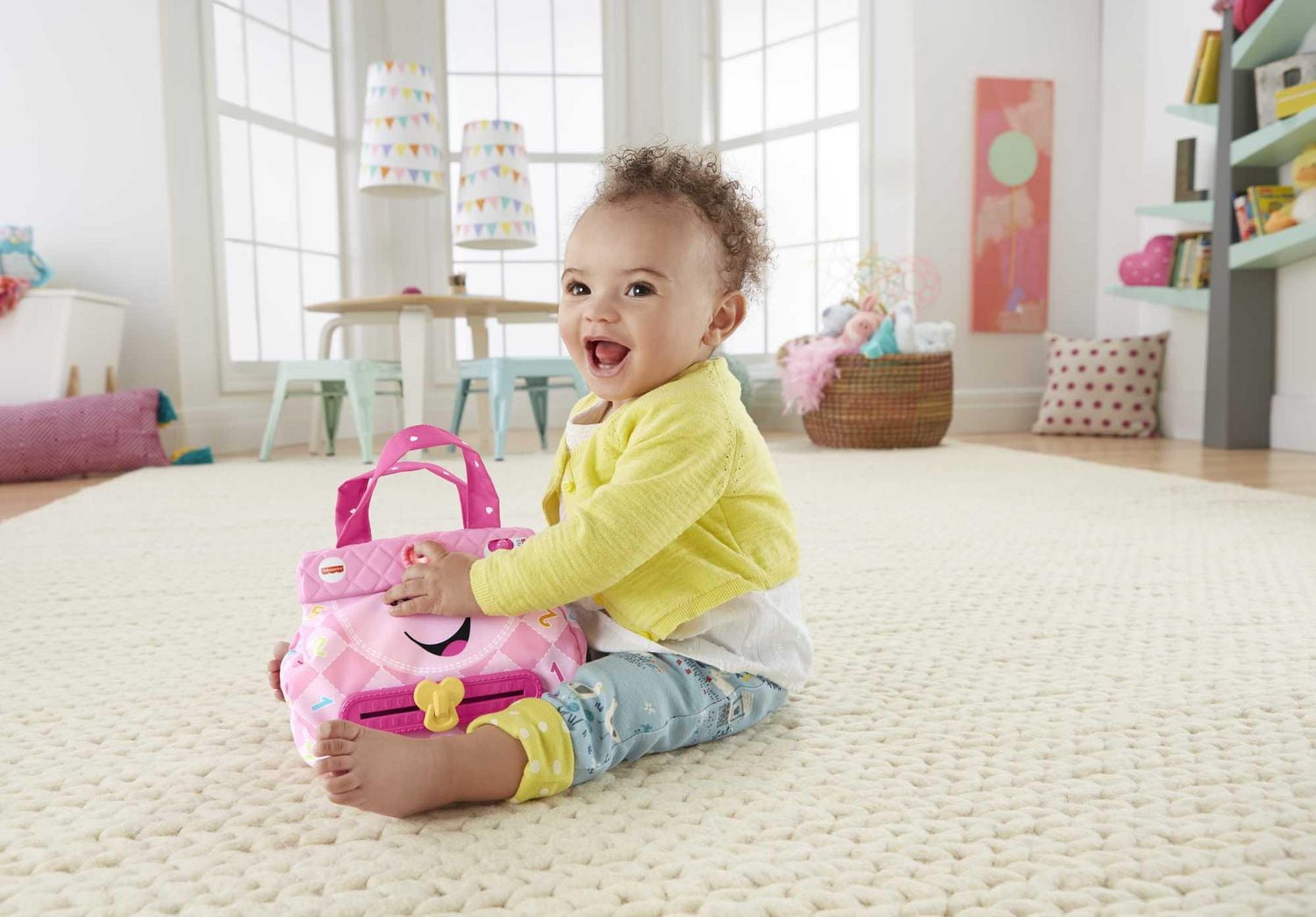 Fisher-Price Rires et Éveil Mon sac à main intelligent - Version Anglaise