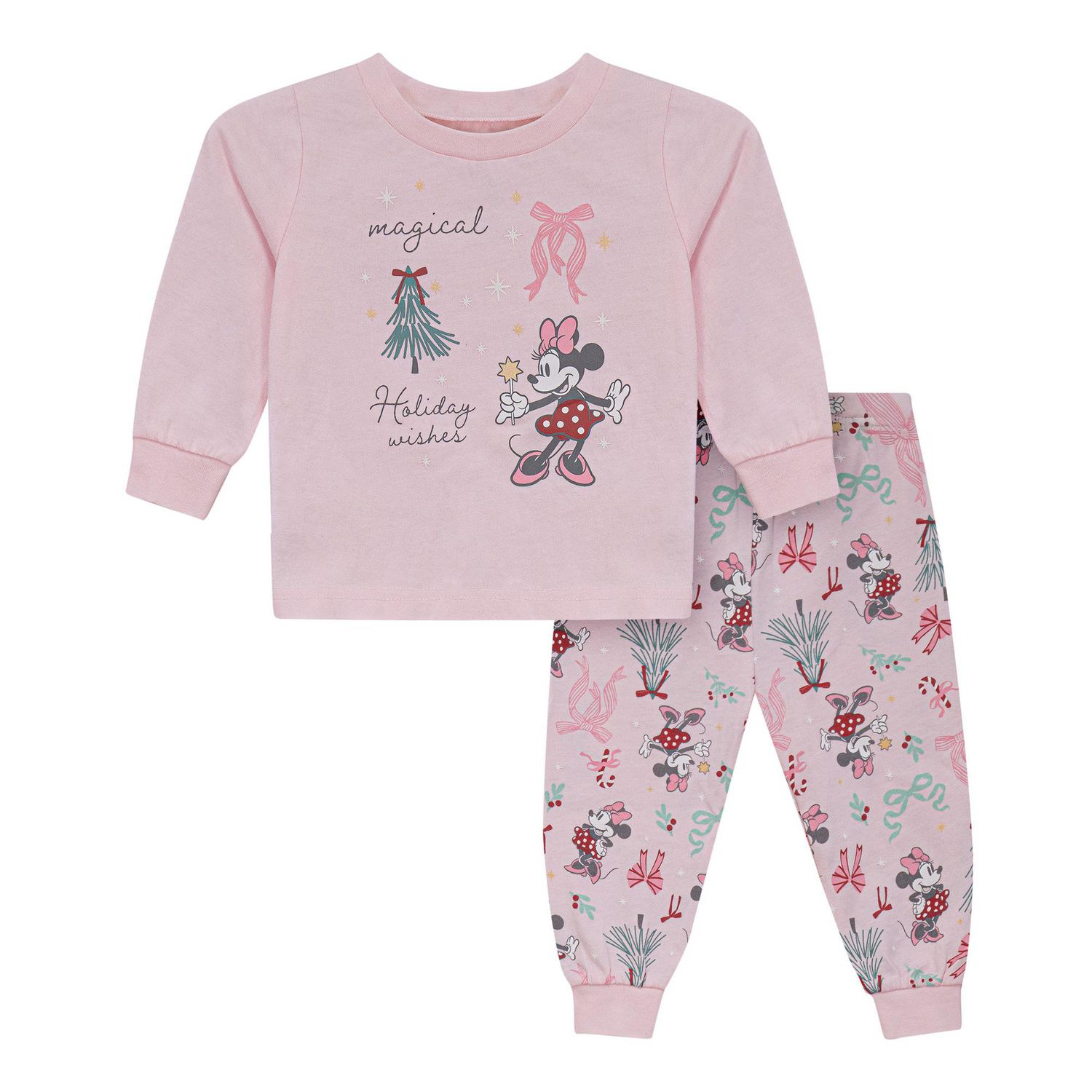 Disney Minnie Mouse Holiday Pajamas Set