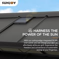 thumbnail image 4 of Sunjoy 8ft. x 12 ft. Cedar Framed Grill Gazebo with DC Solar Power, 4 of 13