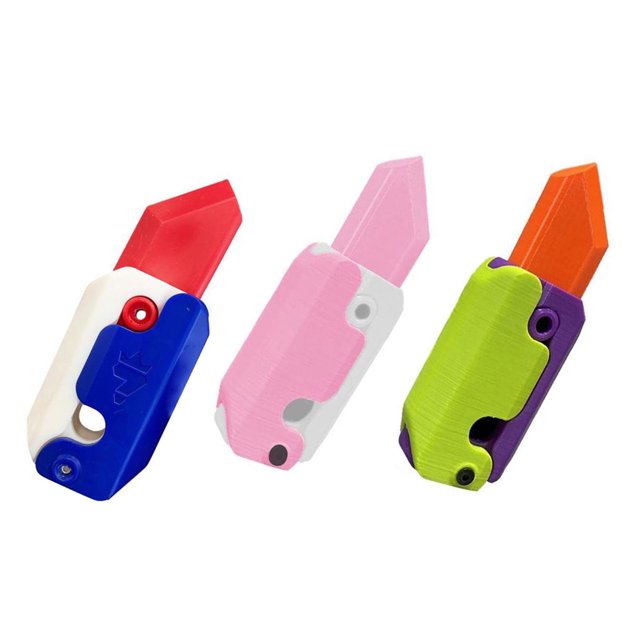 3D Printing Gravity Knife Toy for Stress Relief, Adults & Teens, Portable ABS Material, Collection & Gift, Smoothness Blade, Lightweight Design