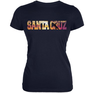 Santa Cruz Sunset Navy Juniors Soft T-Shirt